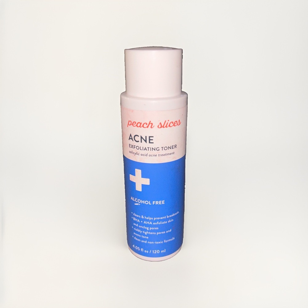 Peach Slices ACNE EXFOLIATING TONER 4.05oz treatment 2% Salicylic Acid 03/2027